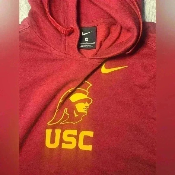 USC Southern California Trojans Nike NCAA Hooded Pullover Hoodie Jacket - Picture 3 of 4
